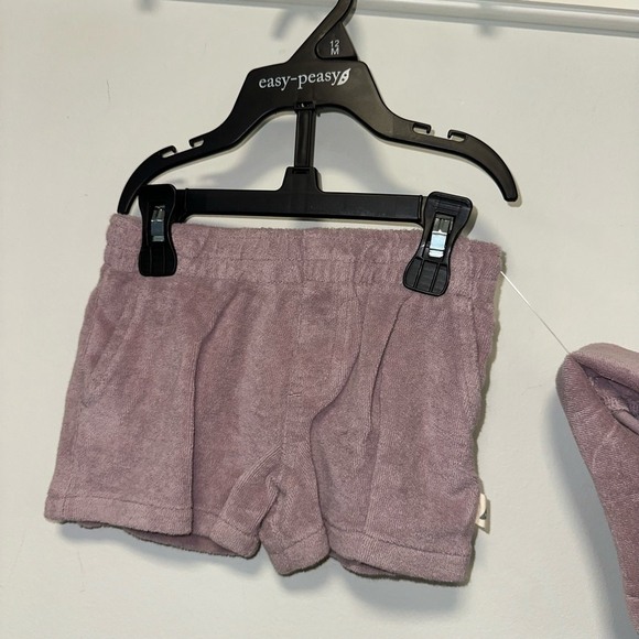 Boys Girls easy-peasy Set Size 12M Purple NWOT NEW Organic cotton Terry Cloth - Picture 10 of 11
